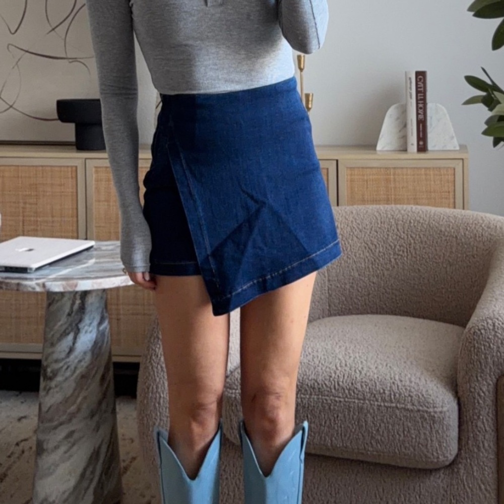 Womens Denim Skort